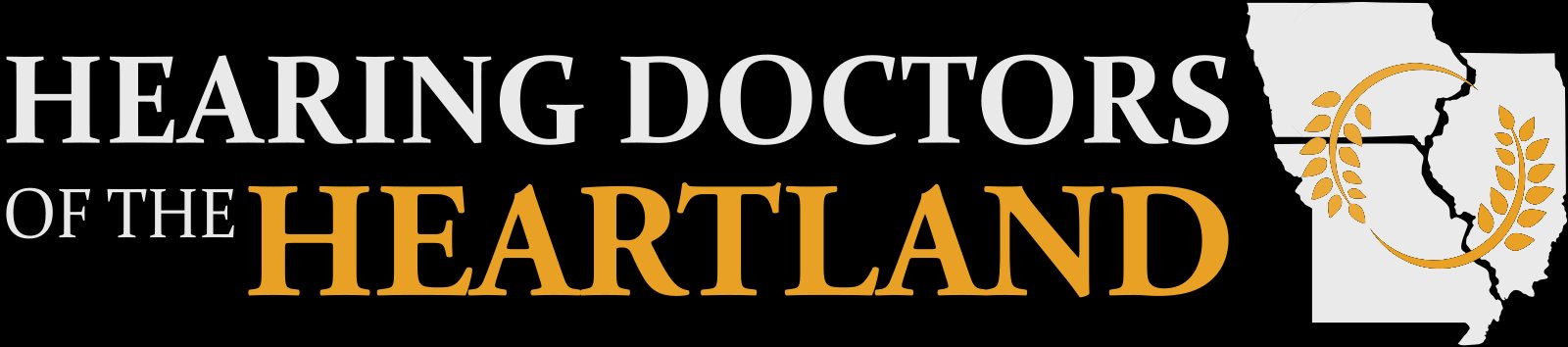 Hearing Doctors of the Heartland — dark background variant